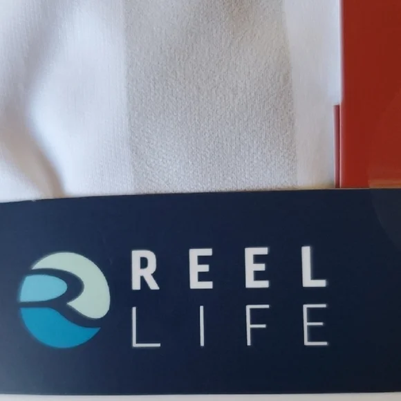Reel Life Long Sleeve Shirt - White, Red, Blue - Picture 2 of 8